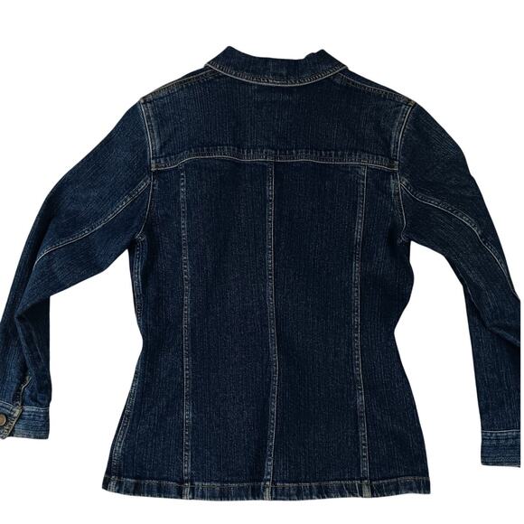 Jones New York Sport Vintage Jean Jacket Women Small Blue Button Denim Pockets - Picture 2 of 14